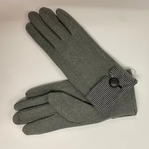 Winter Gloves - Buttons Grey