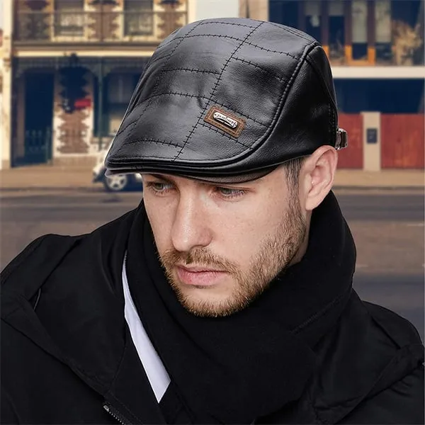 2024 High Quality Trendy Leather Beret