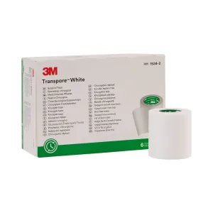 3M™ Transpore™ Plastic Medical Tape, 2 Inch x 10 Yard, White