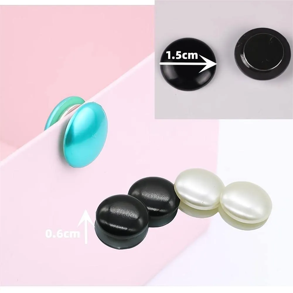 4 Pairs Hijab Magnets Magnetic Pins for Muslim Scarf Multi-Use Button Pins for Women Girls Stylish Button Magnet