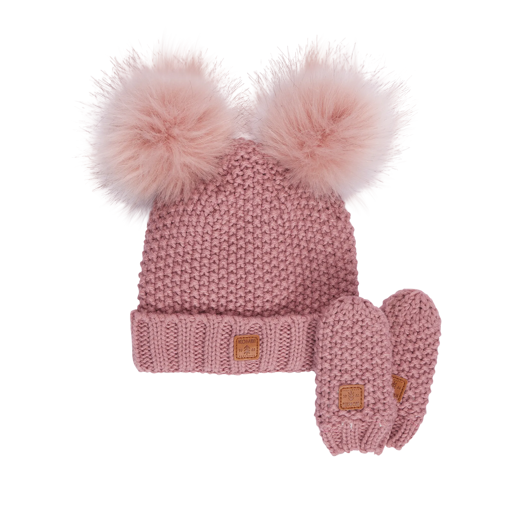 Adorable Knit Toque and Mittens Set - Infants