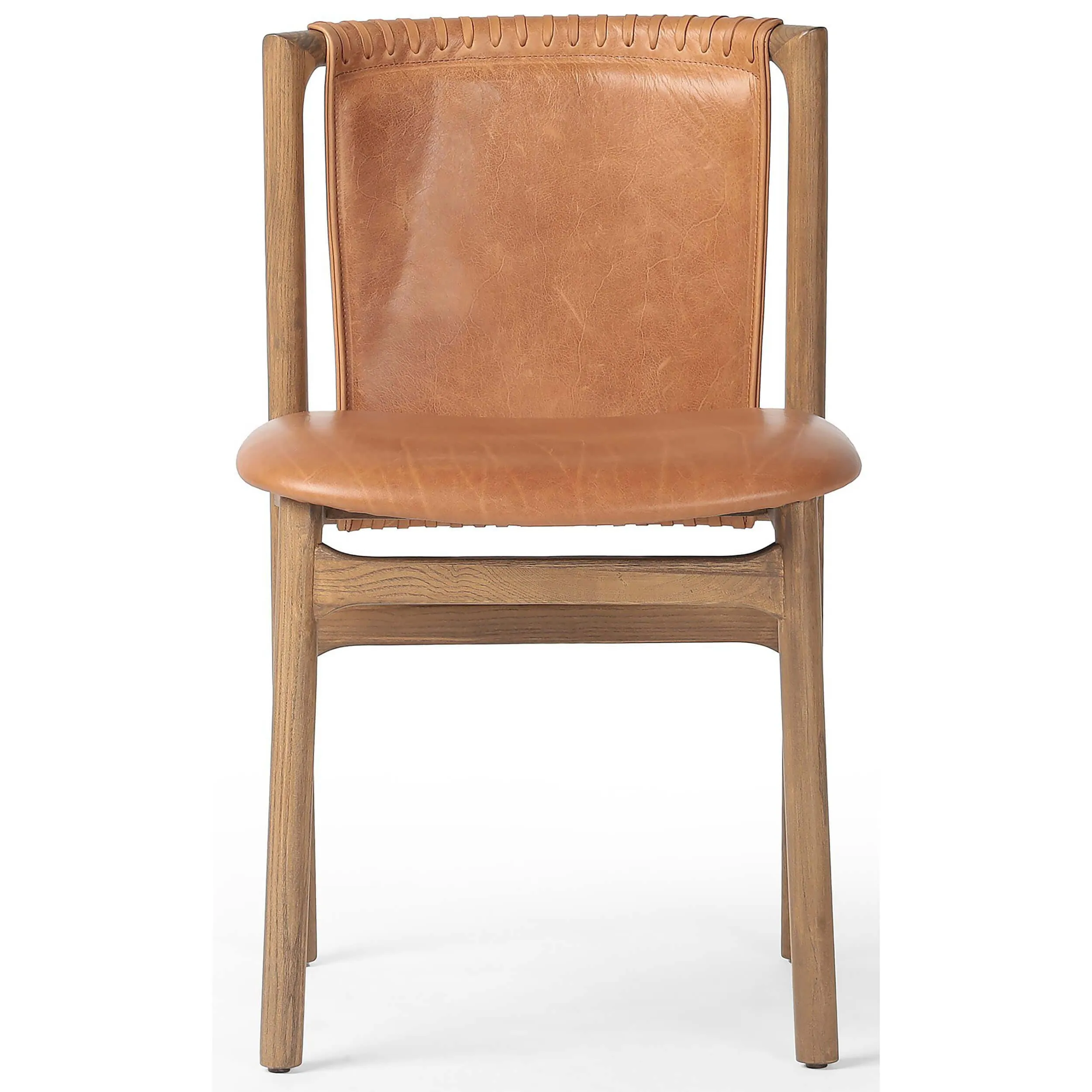 Baden Leather Dining Chair, Haven Tobacco, Set of 2