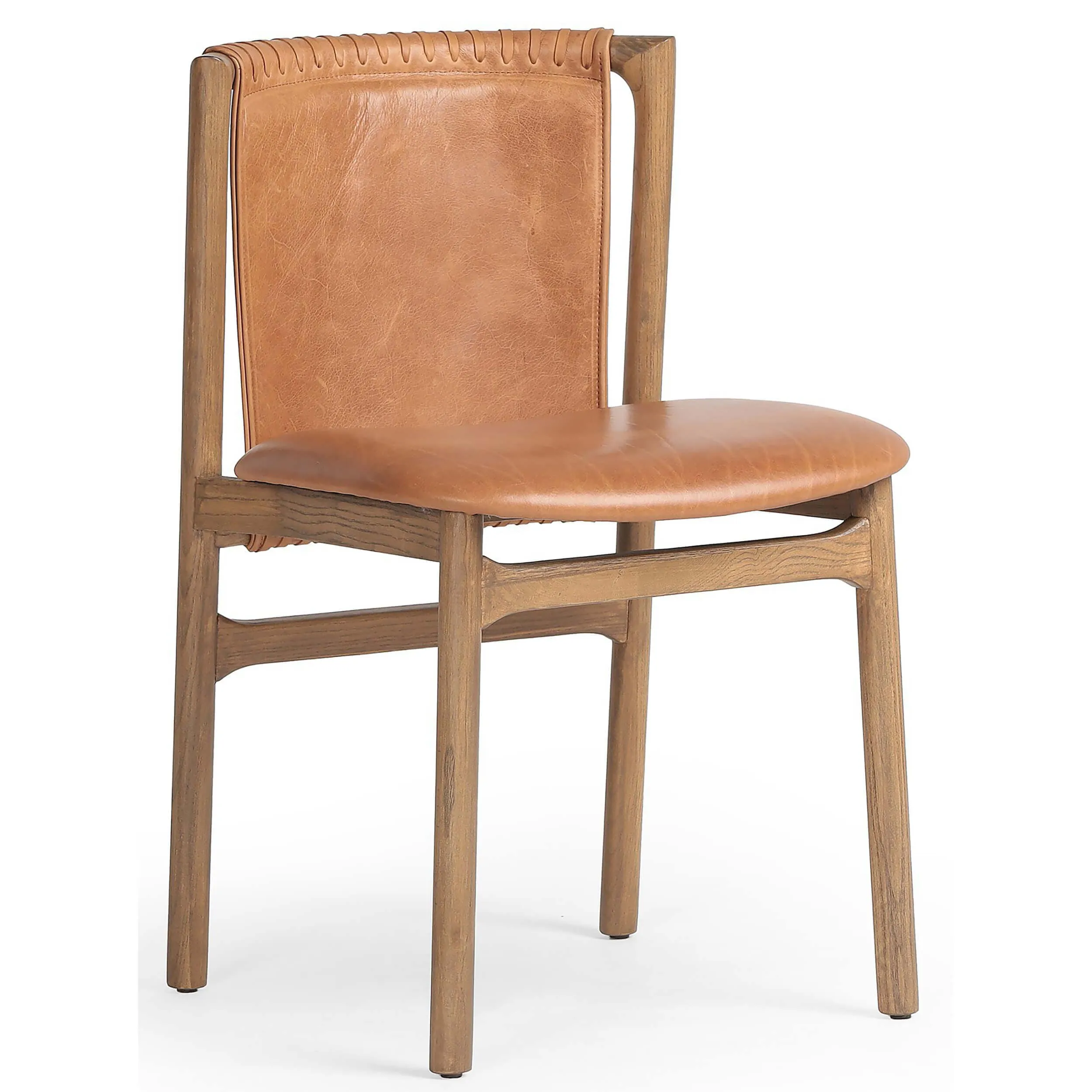 Baden Leather Dining Chair, Haven Tobacco, Set of 2