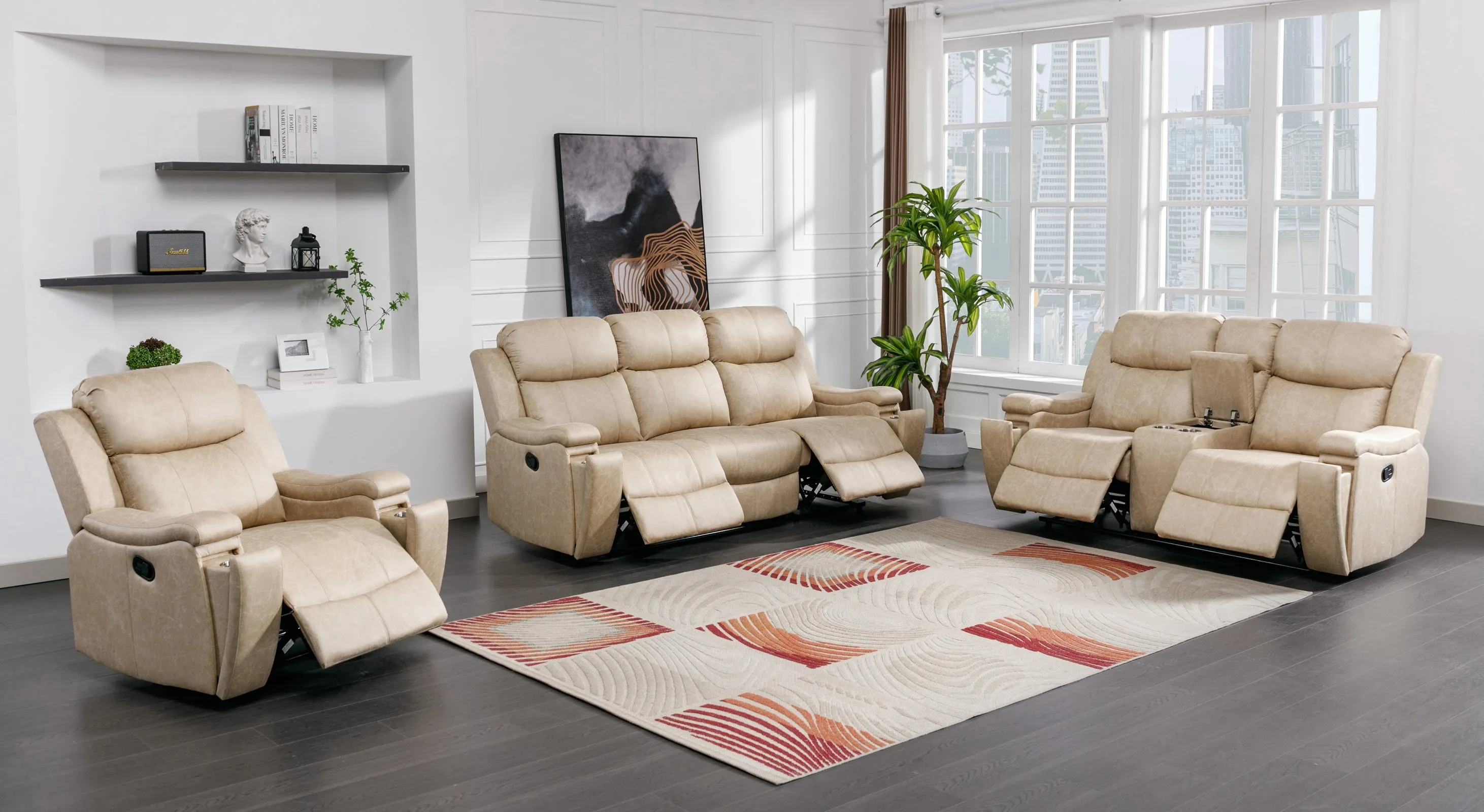 Bradford Manual Recliner Set