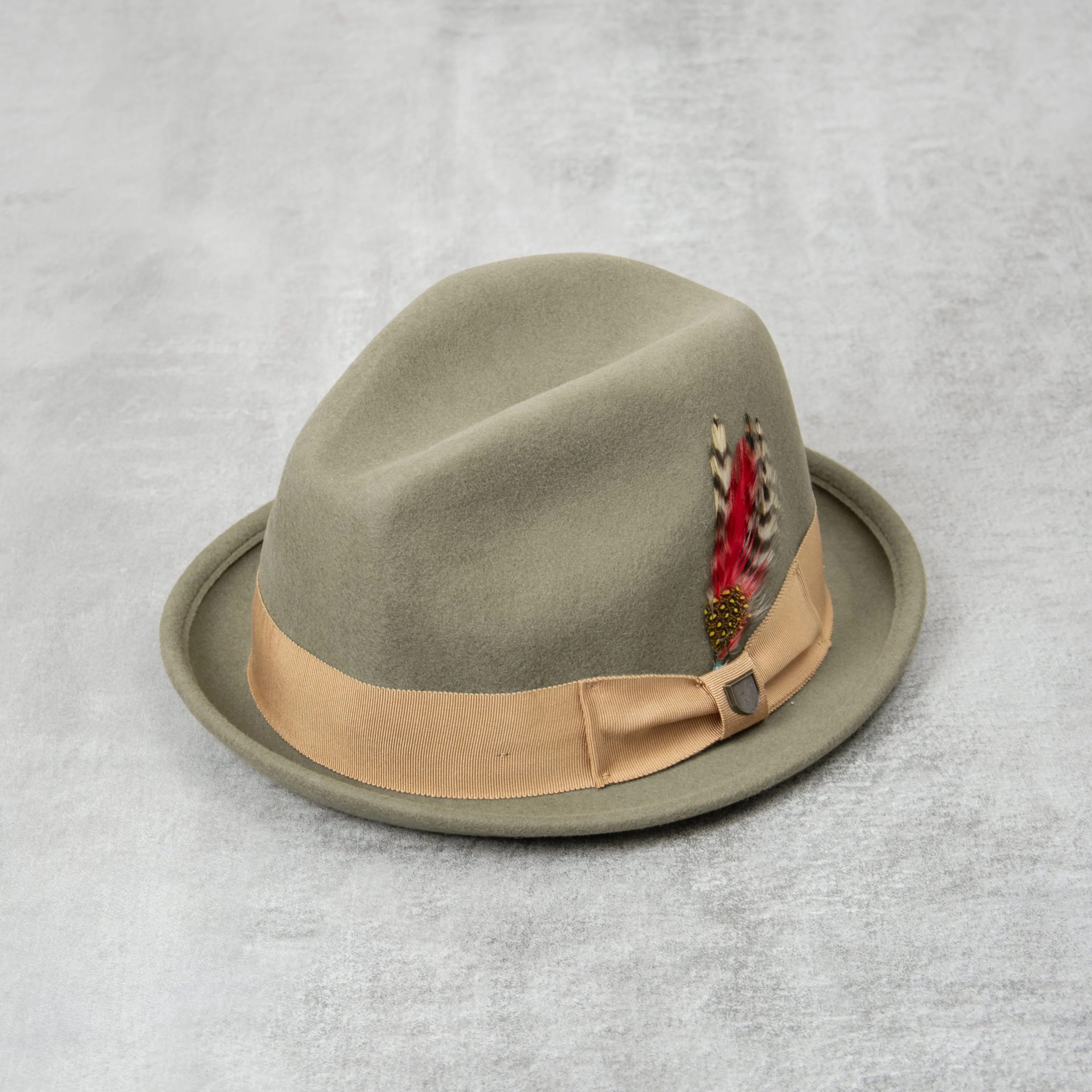 Brixton Gain Fedora - Olive Surplus / Sand