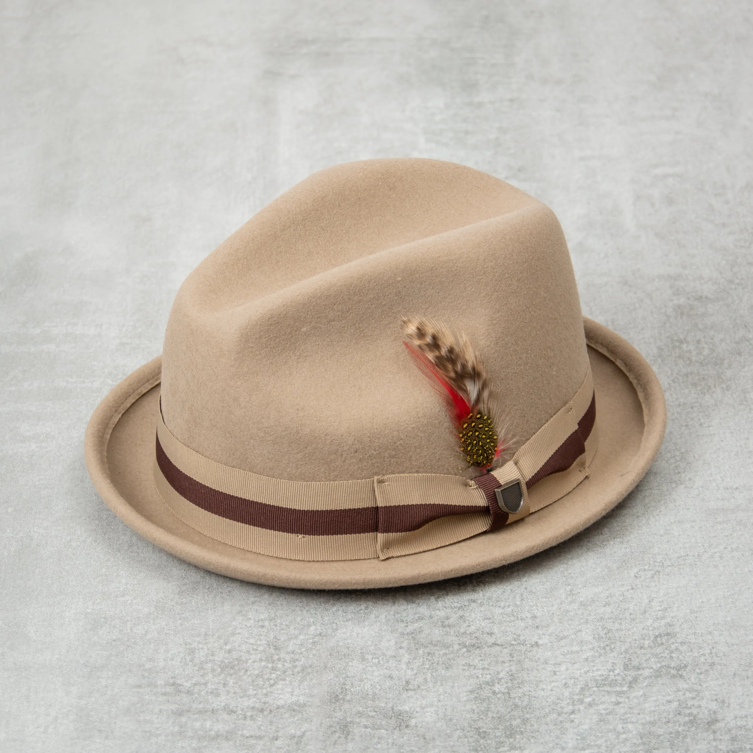 Brixton Gain Fedora - Sand / Brown