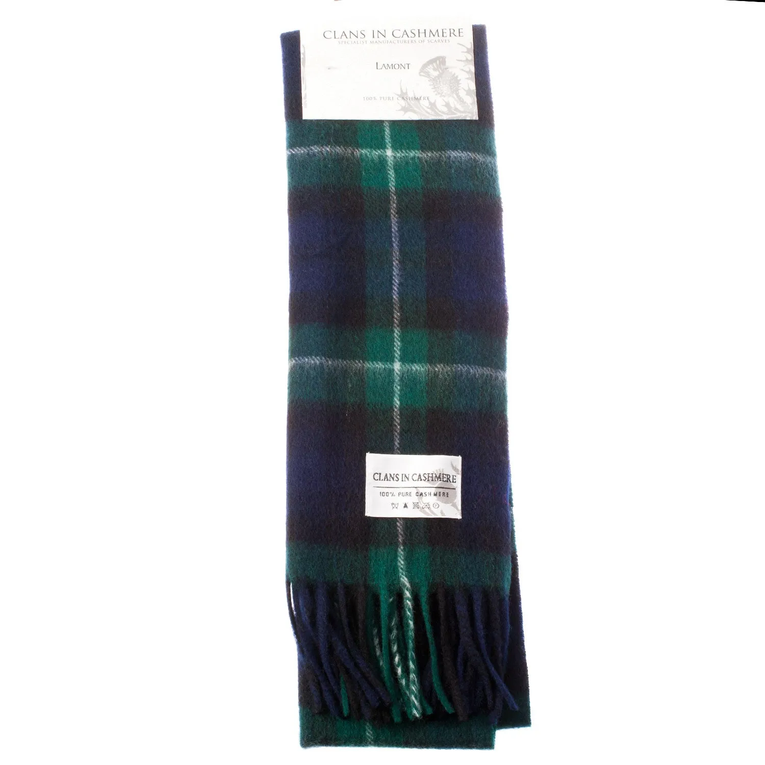 Cashmere Scottish Tartan Clan Scarf  Lamont