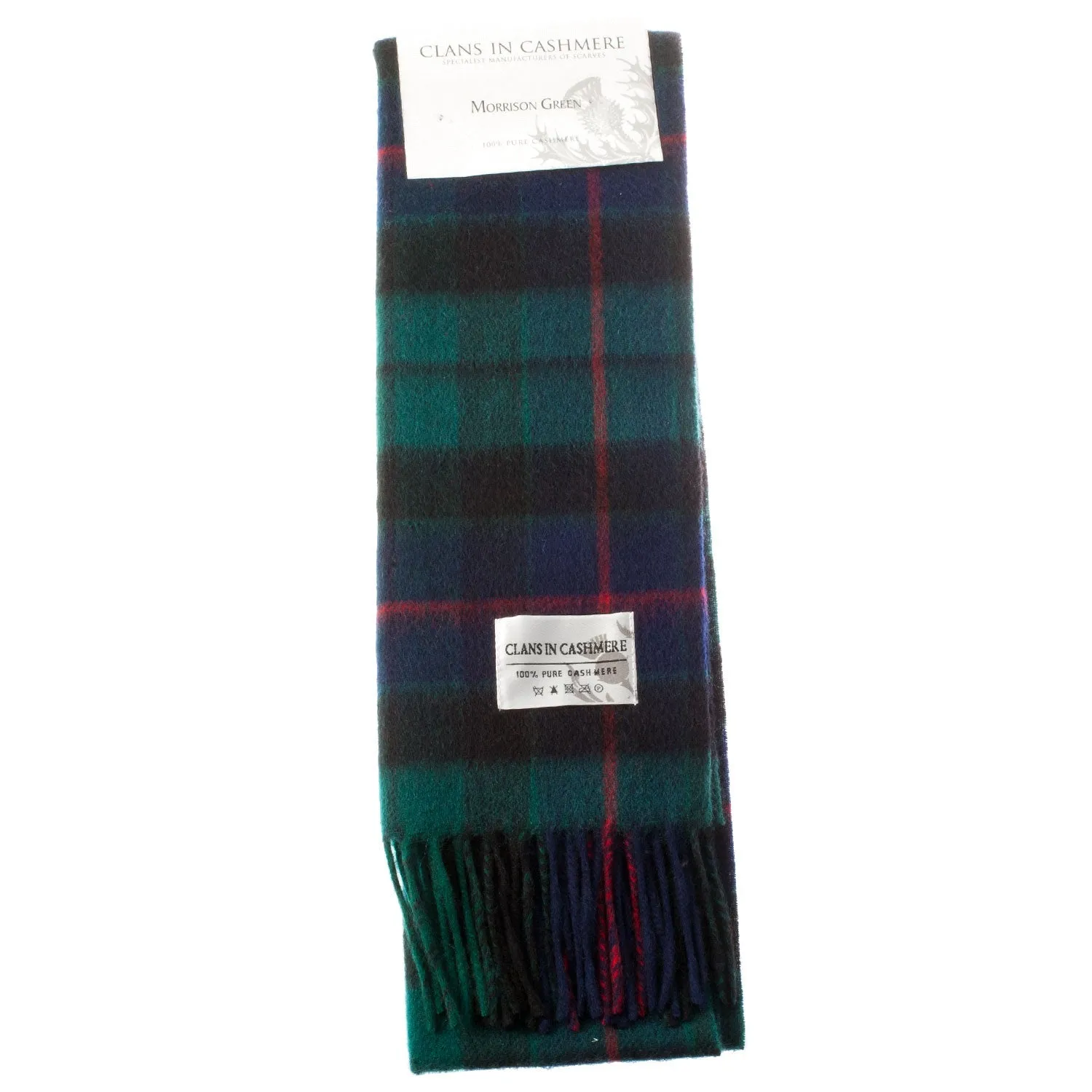 Cashmere Scottish Tartan Clan Scarf  Morrison Green