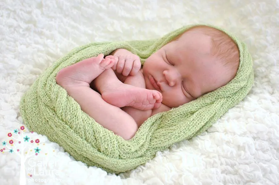 Celery Green Stretch Knit Baby Wrap