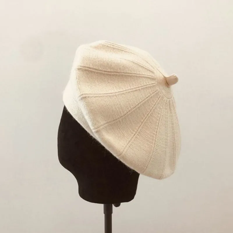 Chic Solid-Colored Outdoor Travel Winter Fashion Beret Hats