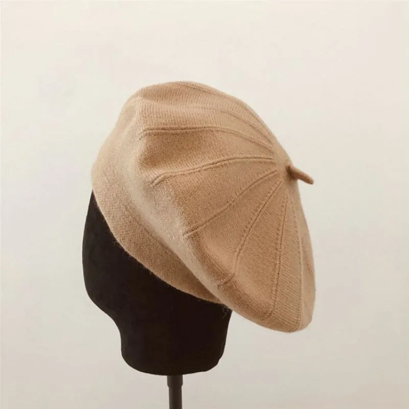 Chic Solid-Colored Outdoor Travel Winter Fashion Beret Hats