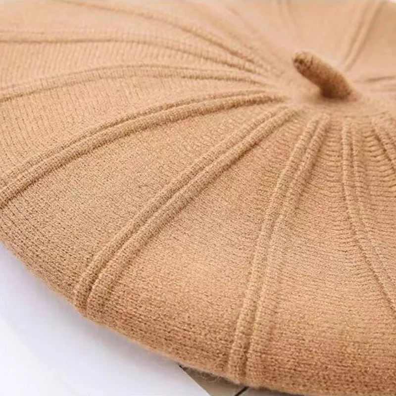 Chic Solid-Colored Outdoor Travel Winter Fashion Beret Hats