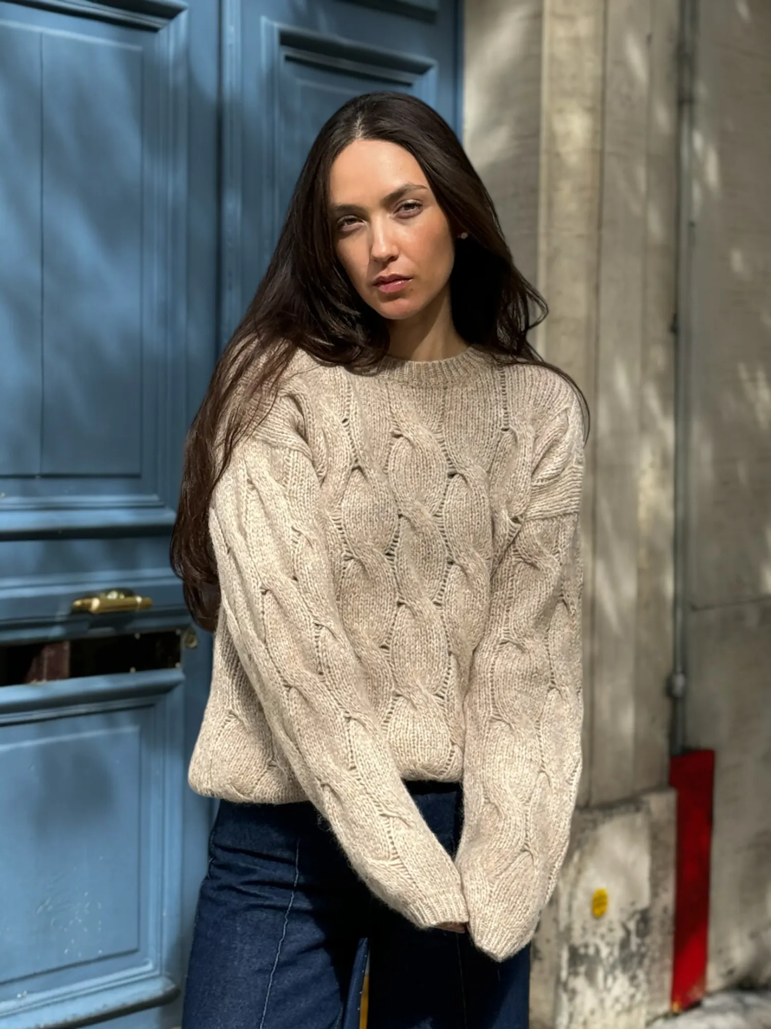 Cozy braids sweater