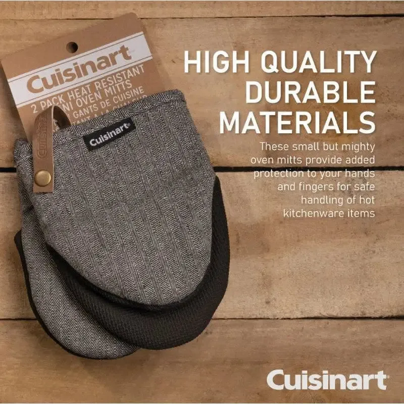 Cuisinart Neoprene Mini Mit 2pk - Herringbone Charcoal