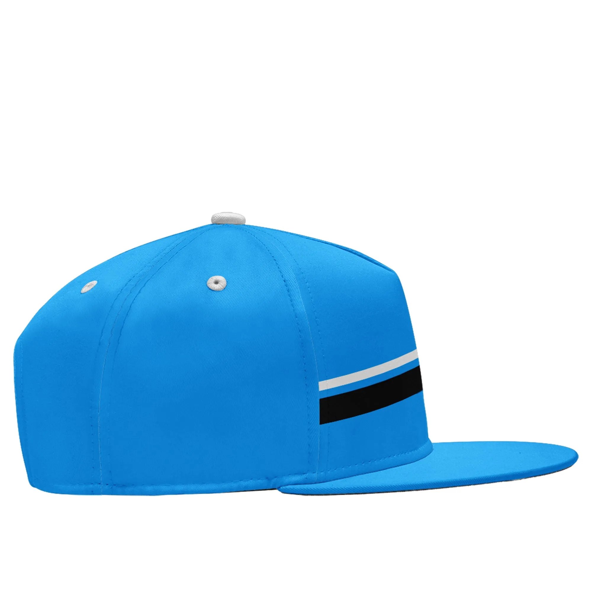 Custom Blue Carolina Hat Sport Design Cap Stitched Adjustable Personalized PR067B-D020262-5