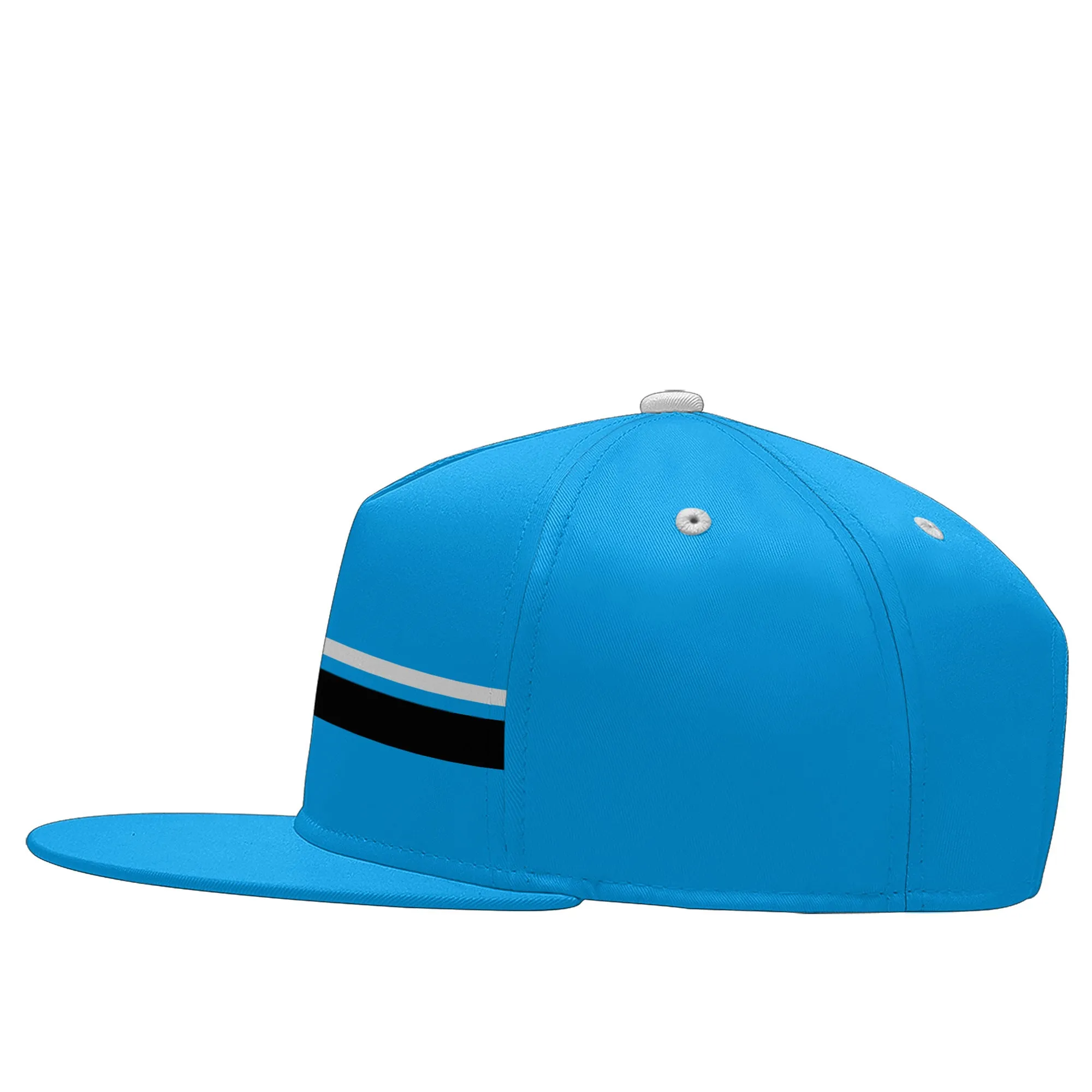 Custom Blue Carolina Hat Sport Design Cap Stitched Adjustable Personalized PR067B-D020262-5