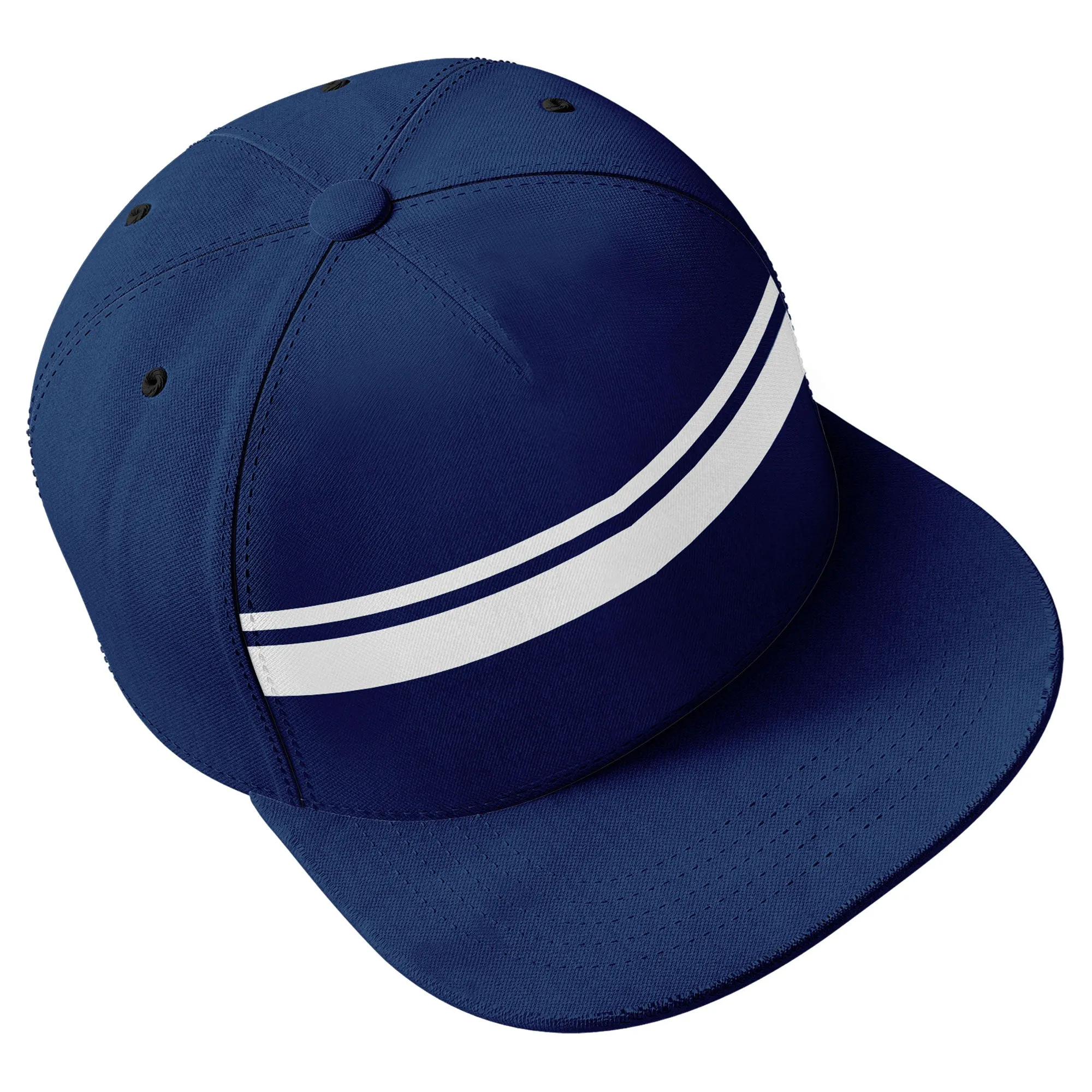 Custom Blue Dallas Hat Sport Design Cap Stitched Adjustable Personalized PR067B-D020262-9