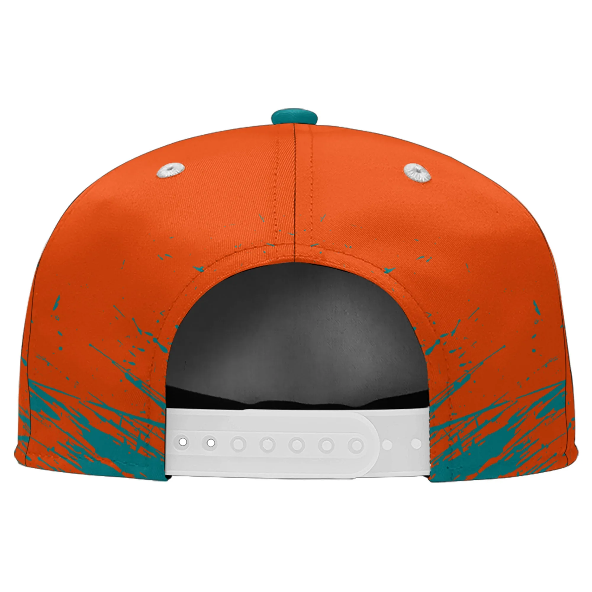 Custom Orange Green Miami Hat Sport Design Cap Stitched Adjustable Personalized PR067B-D020261-24