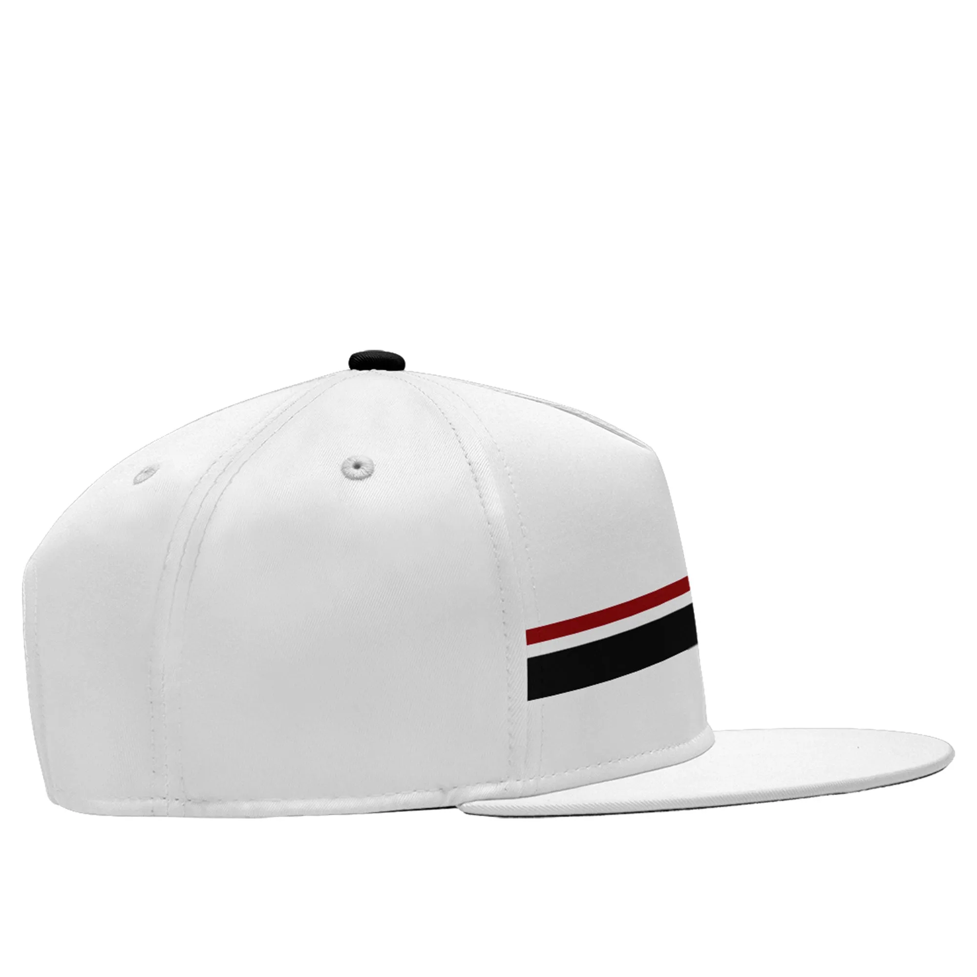 Custom White Baltimore Hat Sport Design Cap Stitched Adjustable Personalized PR067B-D020262-2