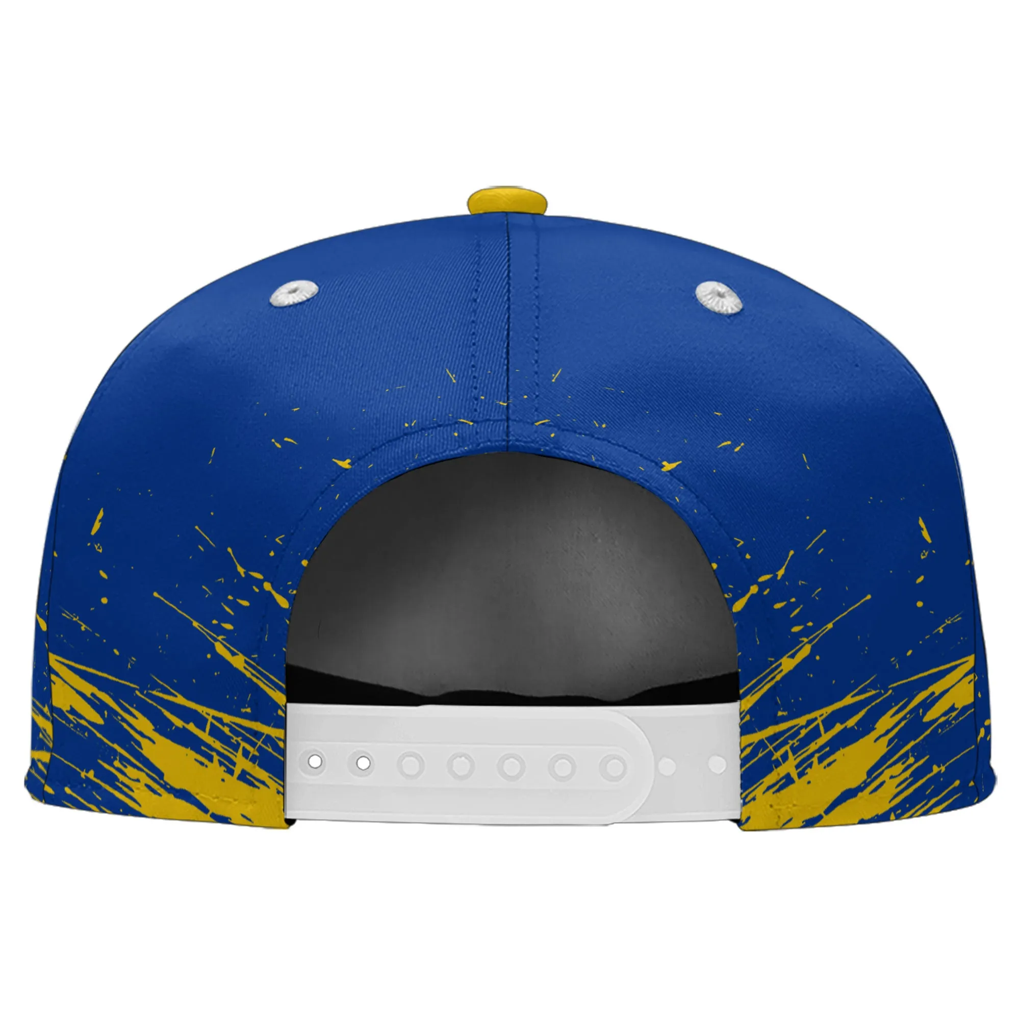 Custom Yellow Blue Los Angeles Hat Sport Design Cap Stitched Adjustable Personalized PR067B-D020261-15