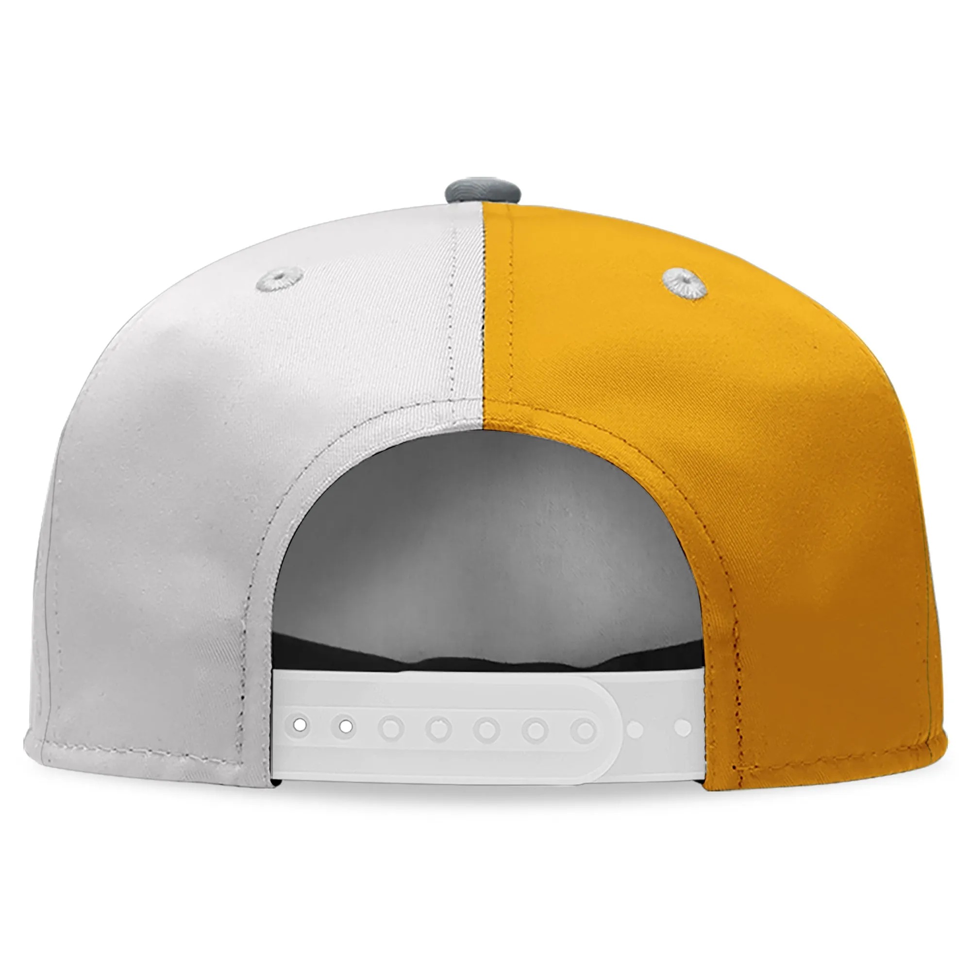 Custom Yellow White Pennsylvania Hat Sport Design Cap Stitched Adjustable Personalized PR067B-D028017-31