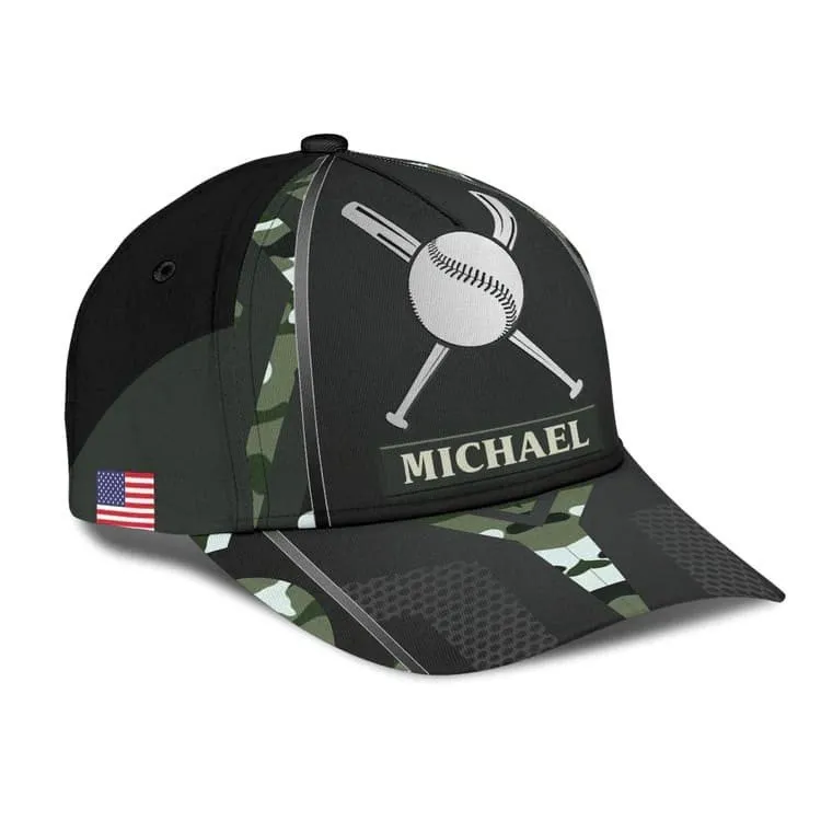 Customized Baseball Classic Cap for Friends, Glove and Baseball 3D Hat for Baseball Players