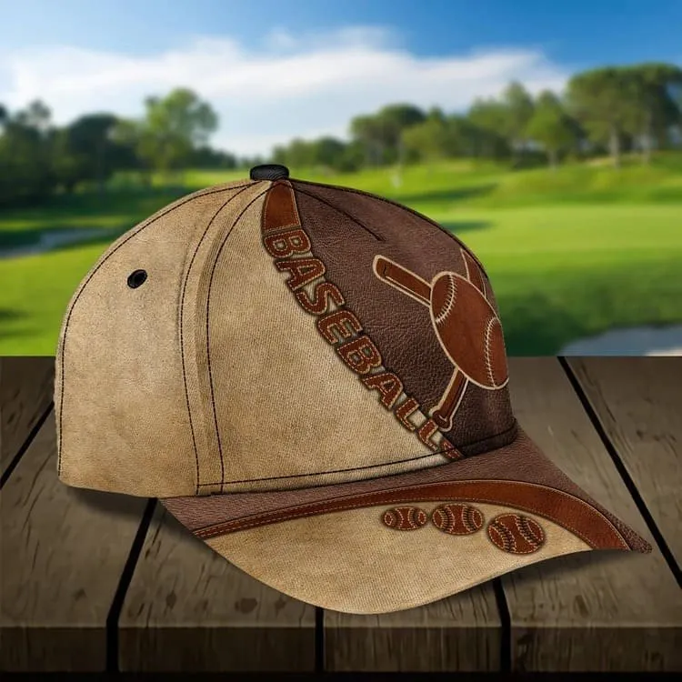 Customized Baseball Classic Cap for Friends, Glove and Baseball 3D Hat for Baseball Players