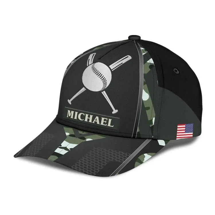 Customized Baseball Classic Cap for Friends, Glove and Baseball 3D Hat for Baseball Players