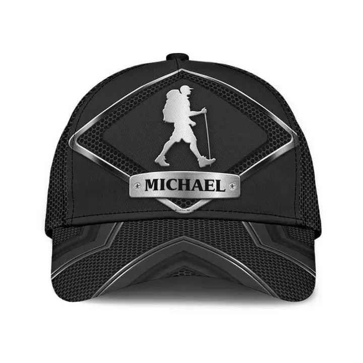 Customized Hiking Man 3D Classic Cap, Hiking Hat for Boyfriend - The Nature has music for Who listen Cap