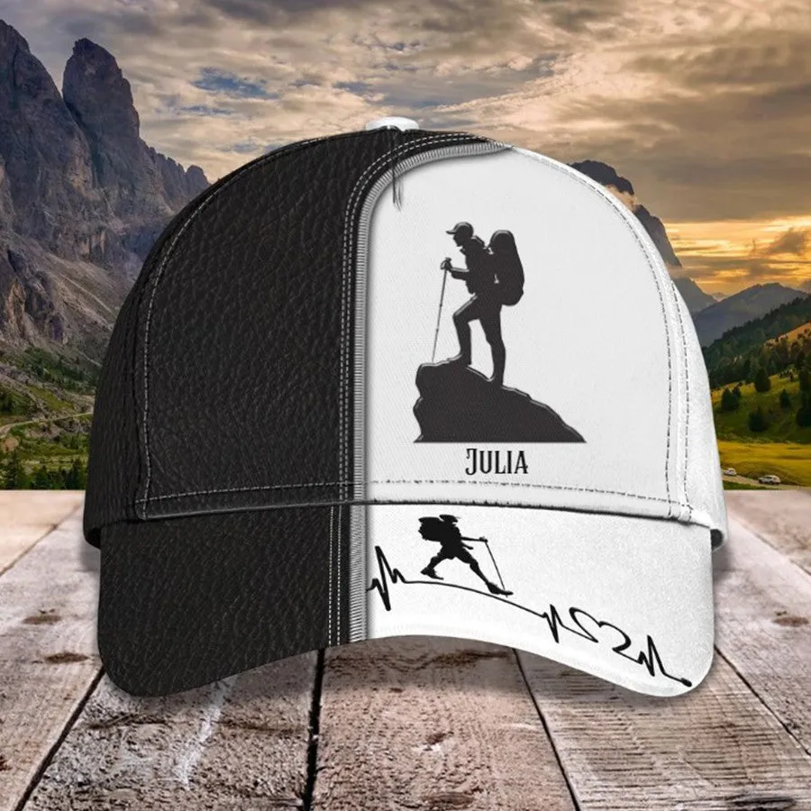 Customized Hiking Man 3D Classic Cap, Hiking Hat for Boyfriend - The Nature has music for Who listen Cap