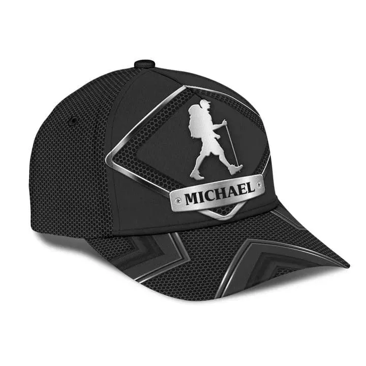 Customized Hiking Man 3D Classic Cap, Hiking Hat for Boyfriend - The Nature has music for Who listen Cap