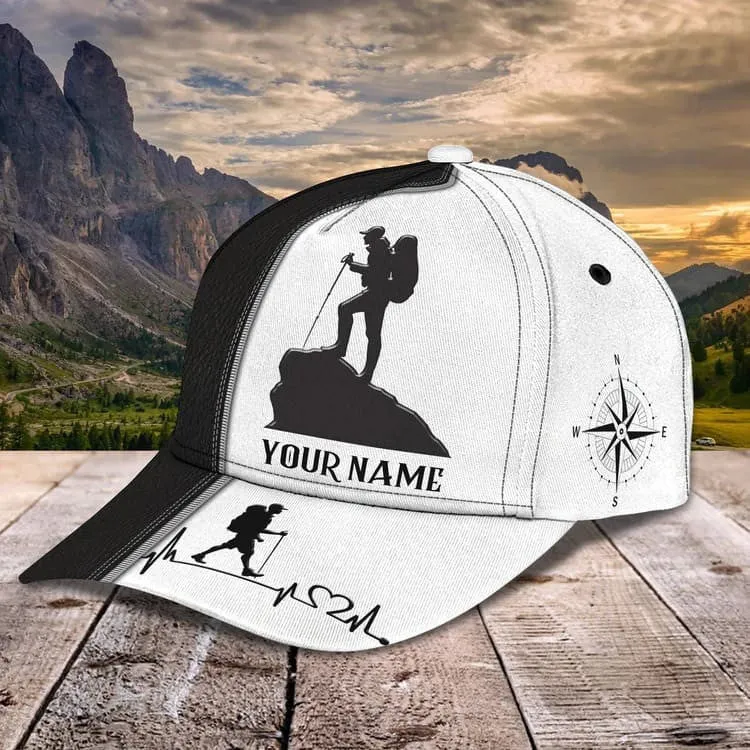 Customized Hiking Man 3D Classic Cap, Hiking Hat for Boyfriend - The Nature has music for Who listen Cap