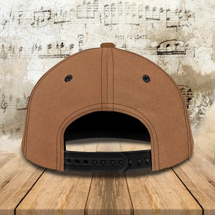 Customized Piano 3D Baseball Cap for Girl, Leather Pattern Piano Hat for Girlfriend, Hat for Pianist