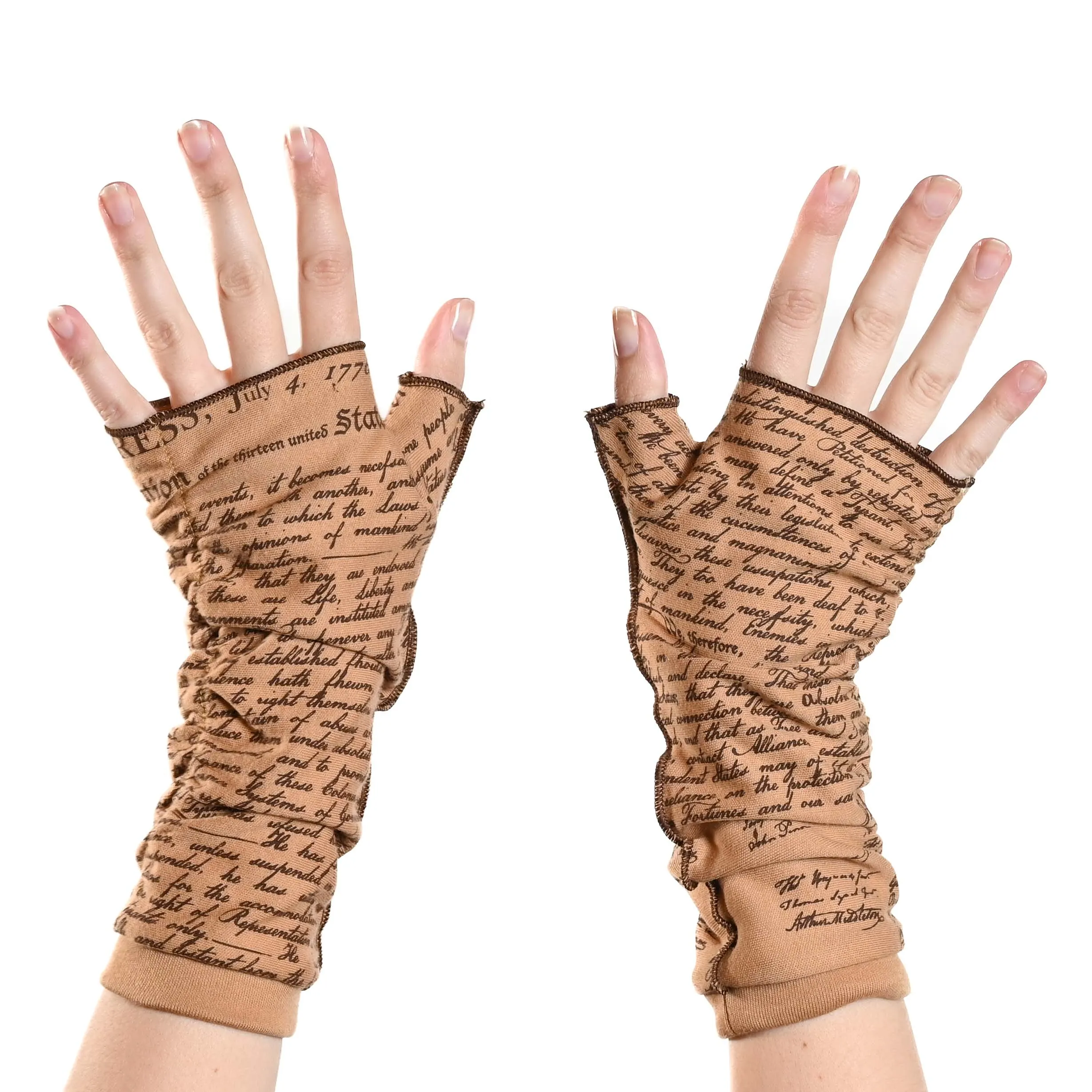 Declaration of Independence Writing Gloves