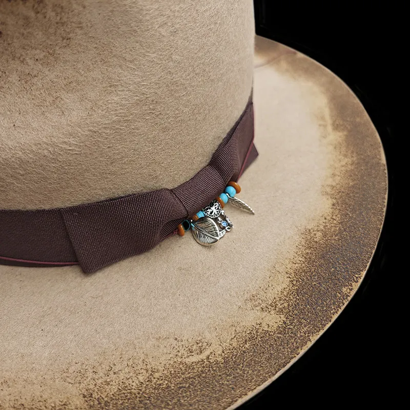 Distressed Fedora Khaki