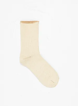 Double Face Cozy Sleeping Socks Ivory & Beige