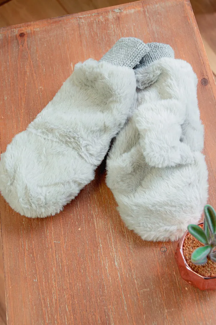 Faux Fur Mittens