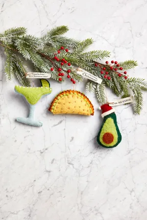 FELTED WOOL ORNAMENTS BY MUD PIE