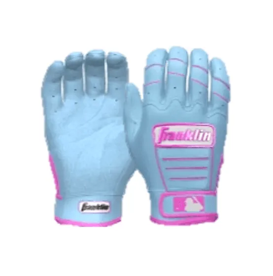 Franklin CFX Pro Custom Batting Gloves Baby Blue/Pink