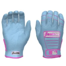 Franklin CFX Pro Custom Batting Gloves Baby Blue/Pink