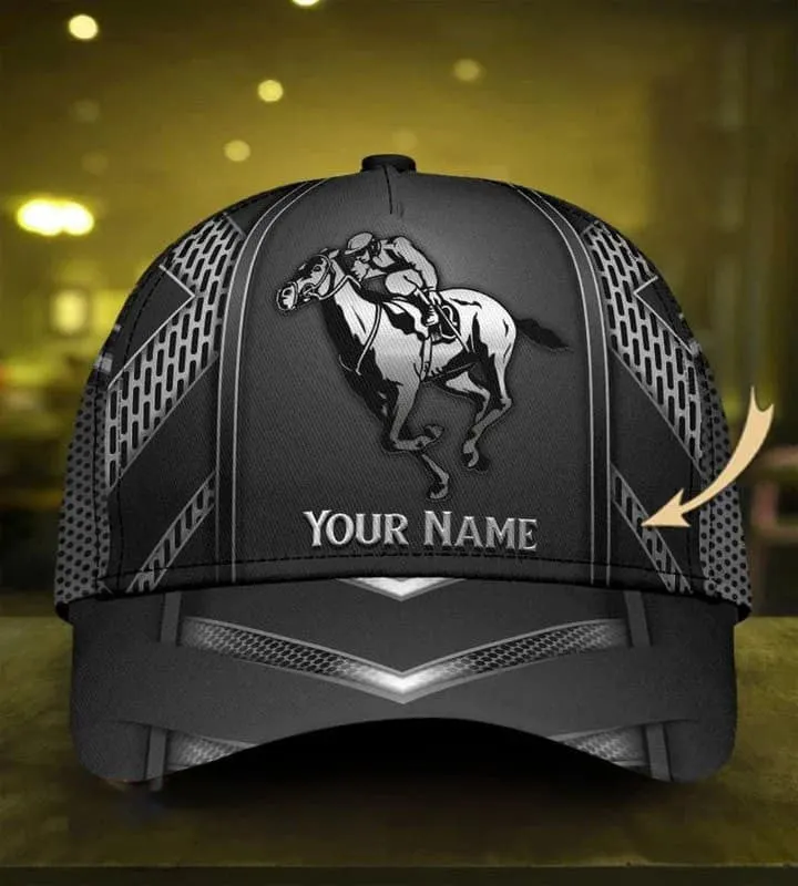 Gift For Father, Personalized Horse Classic Cap, 3D Baseball Cap for Dad, Horse Cap for Girl and Boy