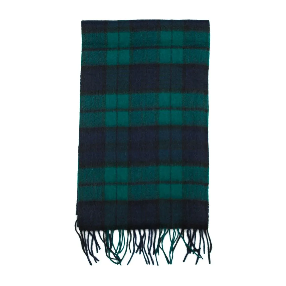 Glenmore 100% Lambswool Tartan Scarf - Black Watch