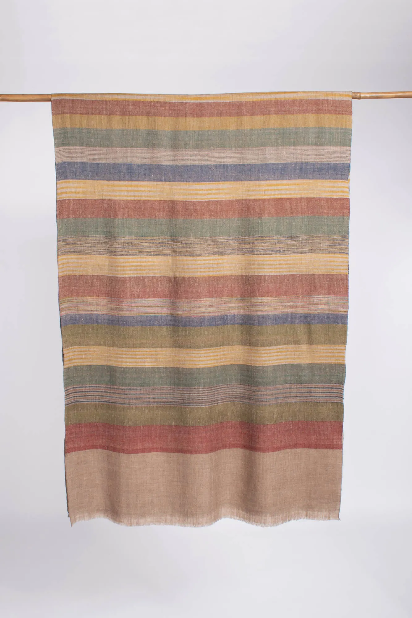 Handcrafted Pure Cashmere Wrap in Multi Colors - WINCHELSEA