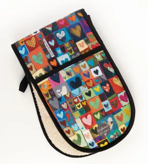 'Hearty' oven gloves by Lizzie Spikes