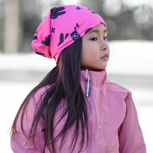 Hipster Bunnies PINK | Jersey Knit Beanie