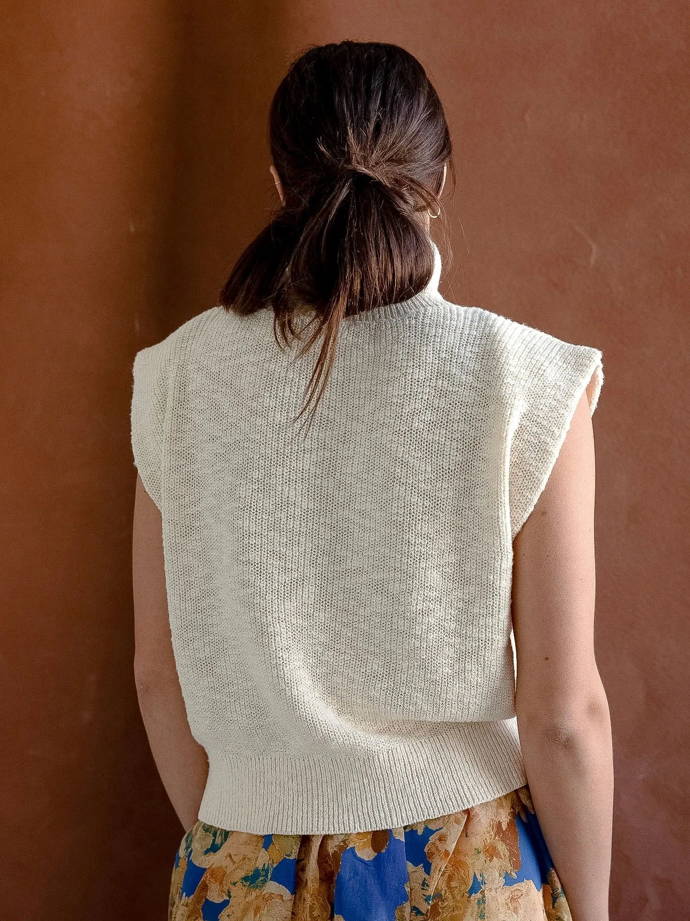 Ivory Knit Vest