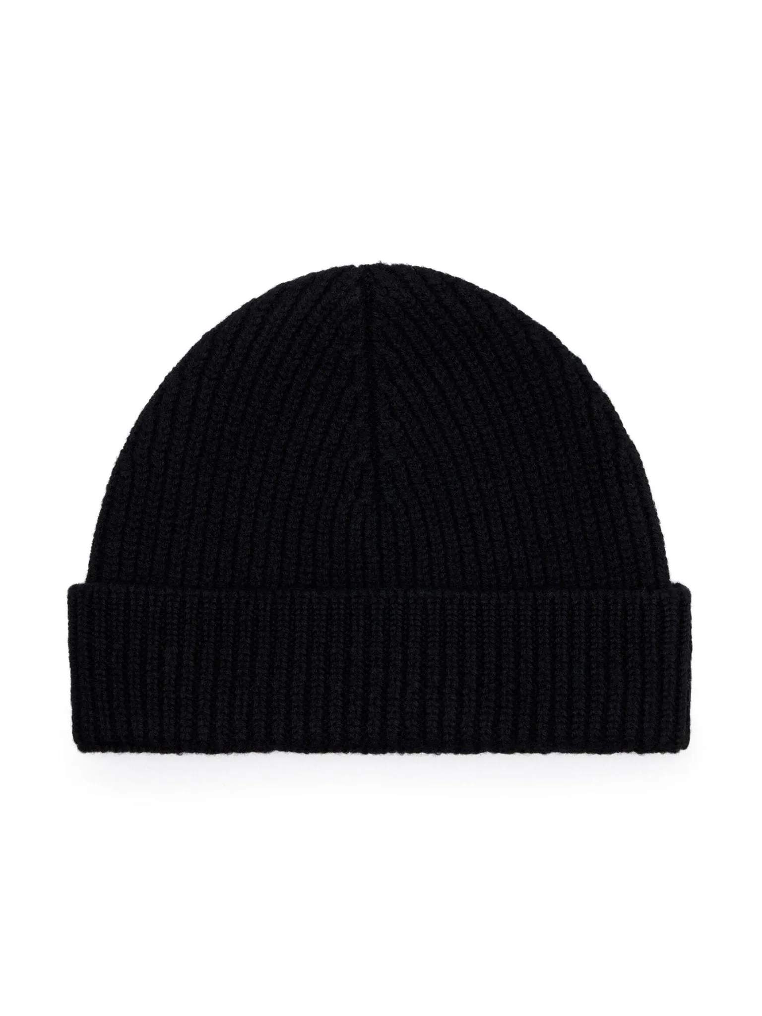 logo-embroidered ribbed-knit beanie