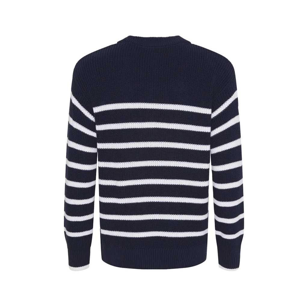 Louise Half Zip - SR Navy/Pearl