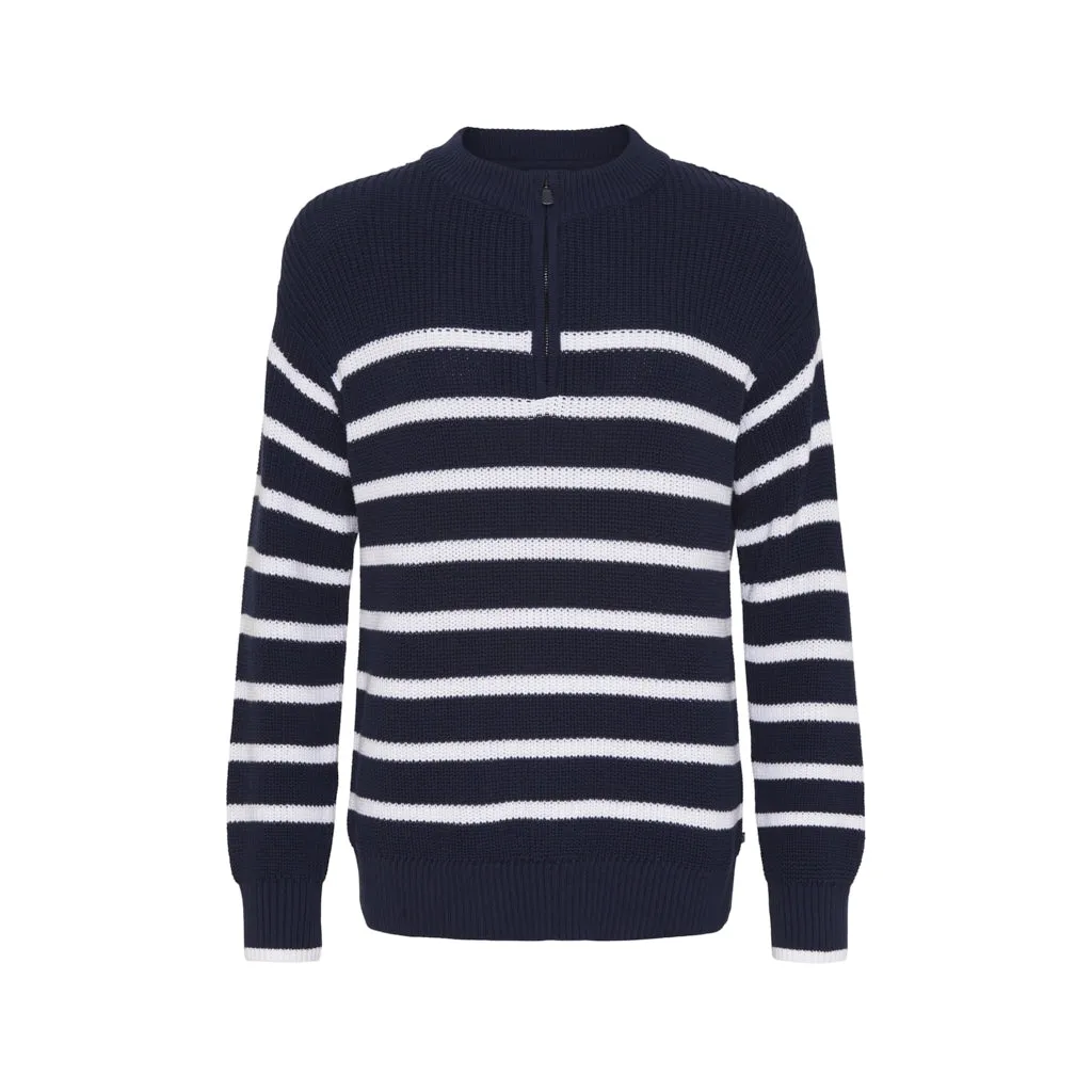 Louise Half Zip - SR Navy/Pearl