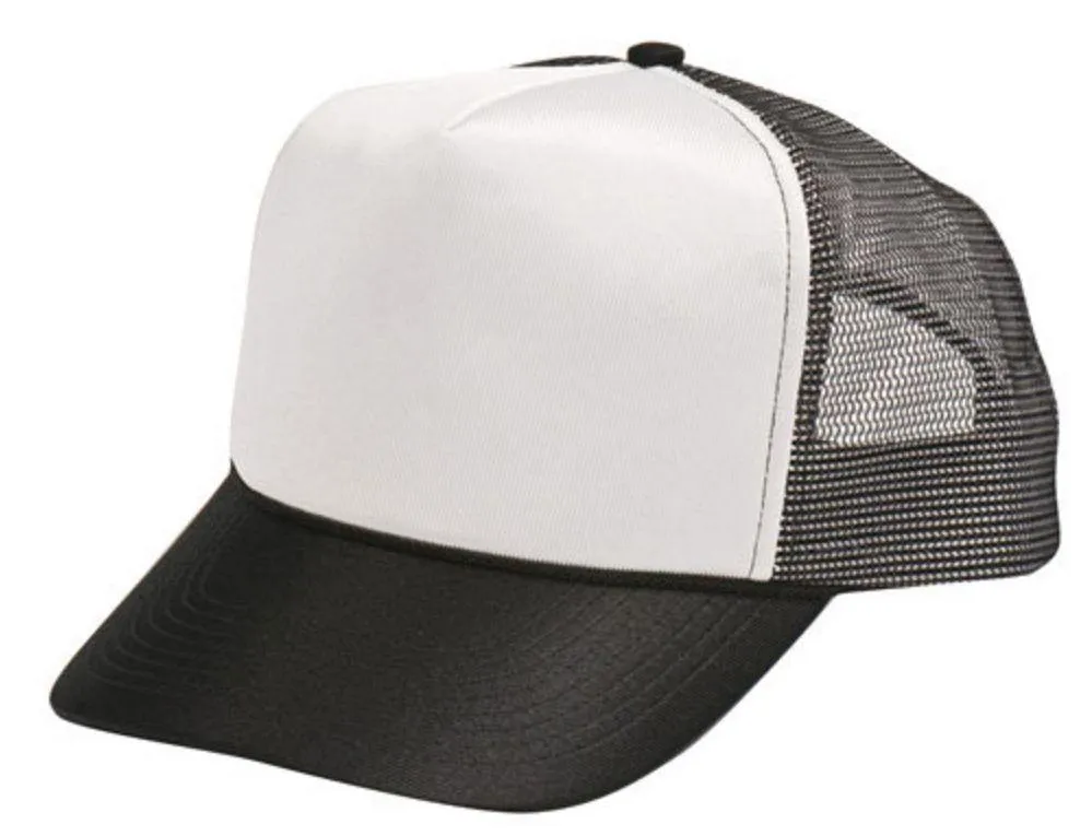 Luminescent Mesh Back Two Tone Trucker Baseball Caps Hats Unisex